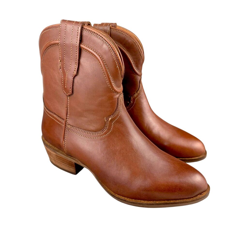 Dingo Seguaro Round Toe Western Brown Boots DI825-200 Women's Size 8.5